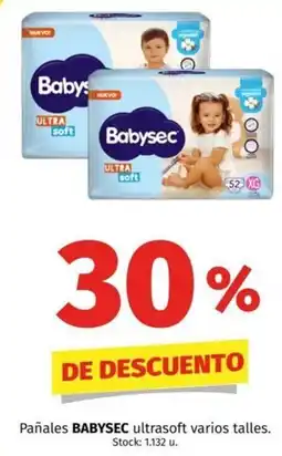 Hipermercado Libertad Babysec pañales ultrasoft varios t oferta