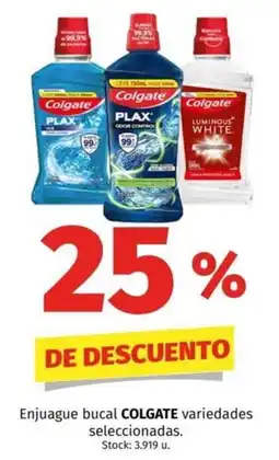 Hipermercado Libertad Colgate enjuague bucal variedades seleccionadas oferta