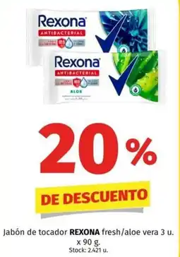 Hipermercado Libertad Rexona jabón de tocador fresh/aloe vera oferta