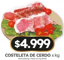 Cordiez Costeleta de cerdo oferta