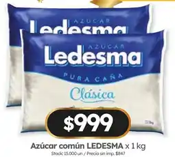 Cordiez Ledesma azúcar común oferta