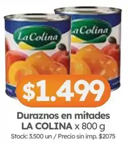 Cordiez La colina duraznos en mitades oferta