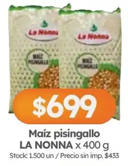 Cordiez La nonna maíz pisingallo oferta
