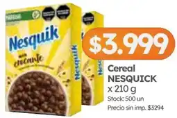 Cordiez Nesquick cereal oferta