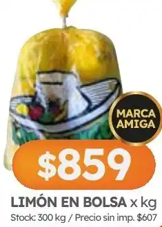 Cordiez Limón en bolsa oferta