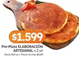 Cordiez Elaboración artesanal pre-pizza oferta