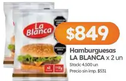 Cordiez La blanca hamburguesas oferta