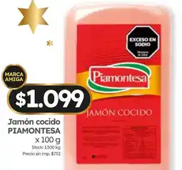 Cordiez Piamontesa jamón cocido oferta