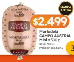 Cordiez Campo austral mortadela mini oferta