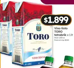 Cordiez Toro vino tinto tetrabrik oferta