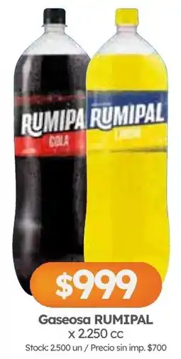 Cordiez Rumipal gaseosa oferta
