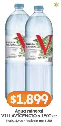 Cordiez Villavicencio agua mineral oferta