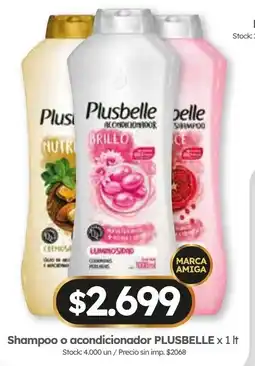 Cordiez Plusbelle shampoo o acondicionador oferta