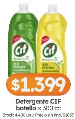 Cordiez Cif detergente botella oferta
