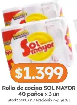 Cordiez Sol mayor rollo de cocina oferta