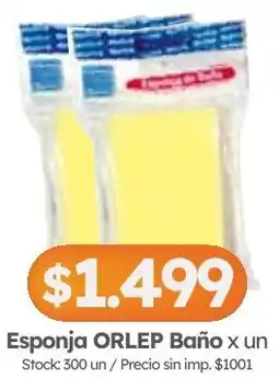Cordiez Orlep esponja baño oferta