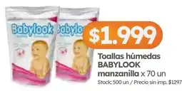 Cordiez Babylook toallas húmedas manzanilla oferta