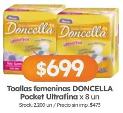 Cordiez Doncella toallas femeninas pocket ultrafina oferta