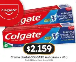 Cordiez Colgate crema dental anticaries oferta