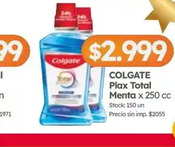 Cordiez Colgate plax total menta oferta