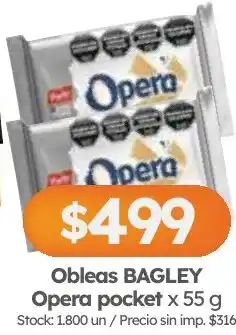 Cordiez Bagley obleas opera pocket oferta