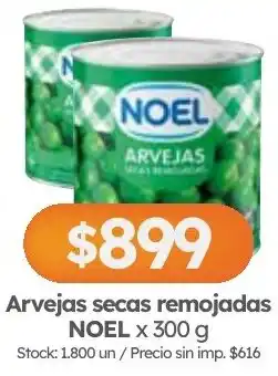 Cordiez Noel arvejas secas remojadas oferta