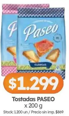Cordiez Paseo tostadas oferta