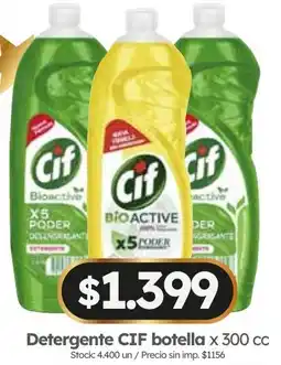 Cordiez Cif detergente botella oferta