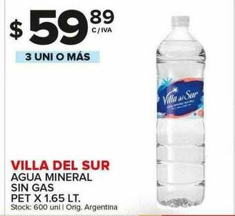 Carrefour Maxi Villa Del Sur Agua Mineral Sin Gas oferta