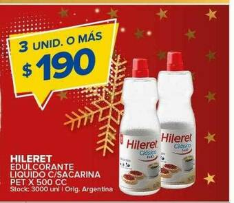 Carrefour Maxi Hileret Edulcorante Liquido C Sacarina oferta