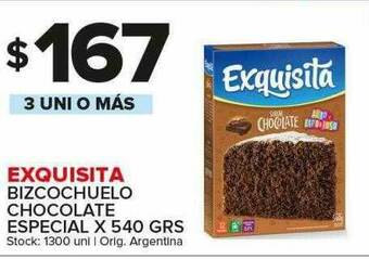 Carrefour Maxi Exquisita Bizcochuelo Chocolate Especial oferta
