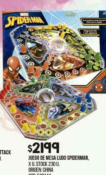 Coto Juego De Mesa Ludo Spiderman oferta