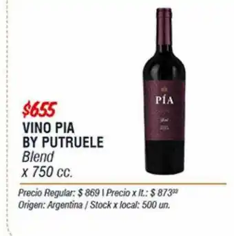 Disco Vino Pia By Putruele Blend oferta