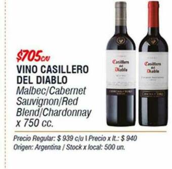 Disco Vino Casillero Del Diablo oferta