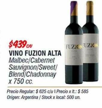 Disco Vino Fuzion Alta oferta