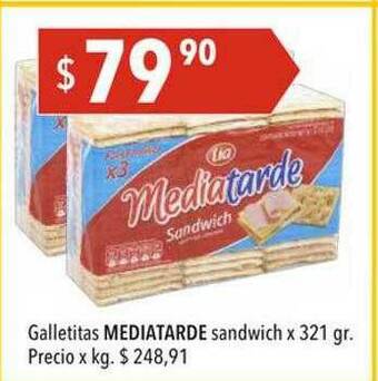 Hergo Galletitas Mediatarde Sandwich oferta
