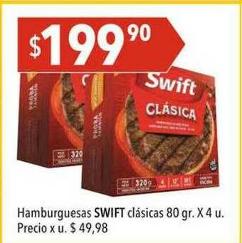 Hergo Hamburguesas Swift Clásicas oferta