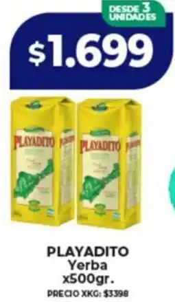 Supermayorista Vital Playadito yerba oferta