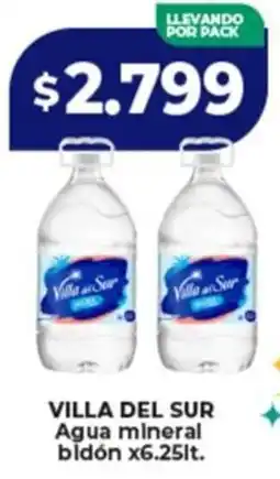 Supermayorista Vital Villa del sur agua mineral bidón oferta