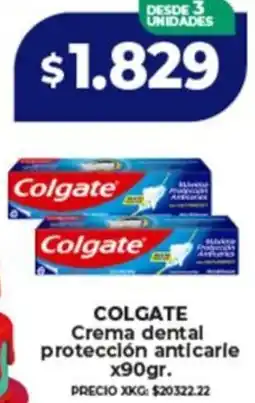 Supermayorista Vital Colgate crema dental protección anticarle oferta