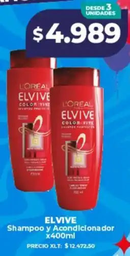 Supermayorista Vital Elvive shampoo y acondicionador oferta
