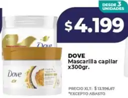 Supermayorista Vital Dove mascarilla capilar oferta