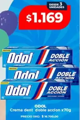 Supermayorista Vital Odol crema dent doble accion oferta
