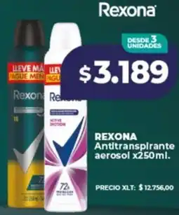 Supermayorista Vital Rexona antitranspirante aerosol oferta