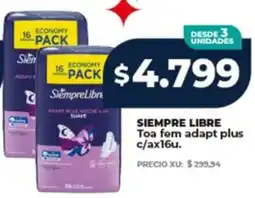 Supermayorista Vital Siempre libre toa fem adapt plus oferta