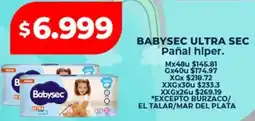 Supermayorista Vital Babysec ultra sec pañal hiper oferta