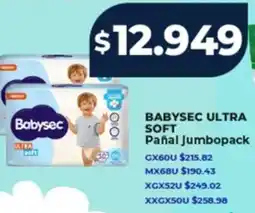 Supermayorista Vital Babysec ultra soft pañal jumbopack oferta