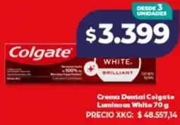 Supermayorista Vital Colgate crema dental luminous white oferta