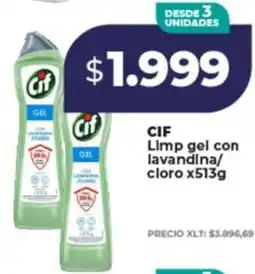 Supermayorista Vital Cif limp gel con lavandina/ cloro oferta