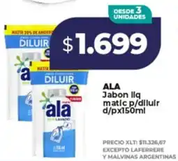 Supermayorista Vital Ala jabon liq matic p/diluir d/p oferta